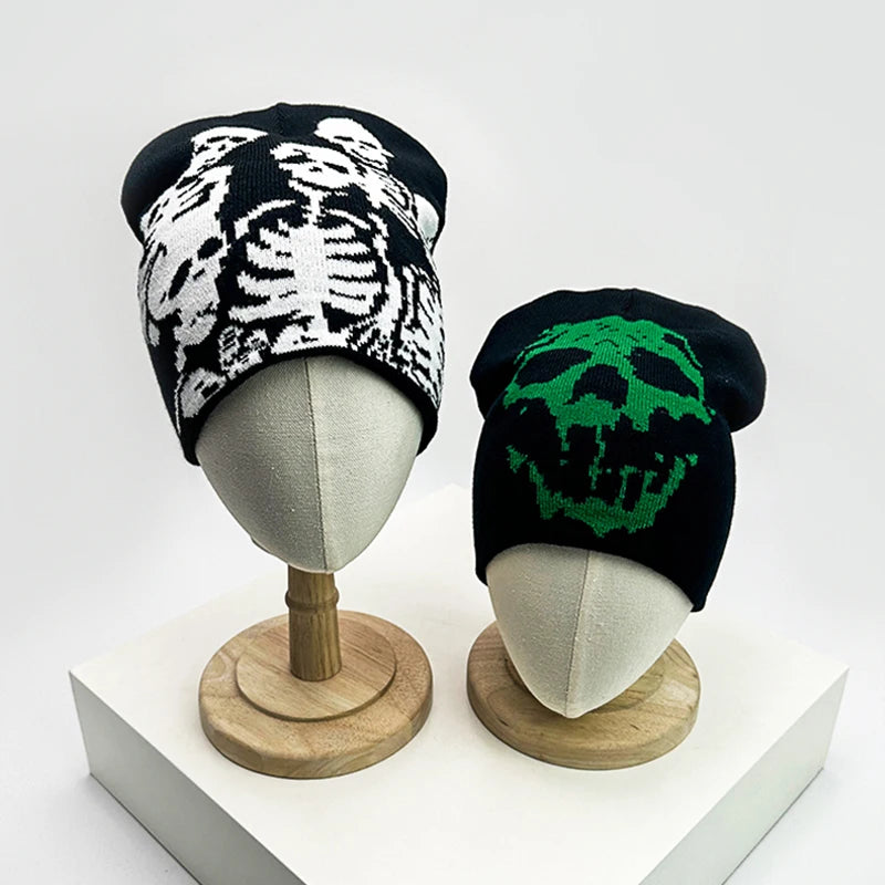 Bonnet Skull Imprimé Unisexe — Chaud Confortable Punk Hip Hop Streetwear Automne Hiver | Midnite Star