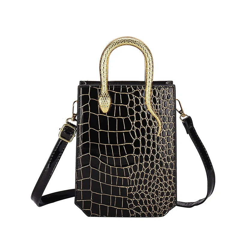 Sac Fourre-Tout Rétro Brodé — Cabas Bandoulière Femme Style Créateur