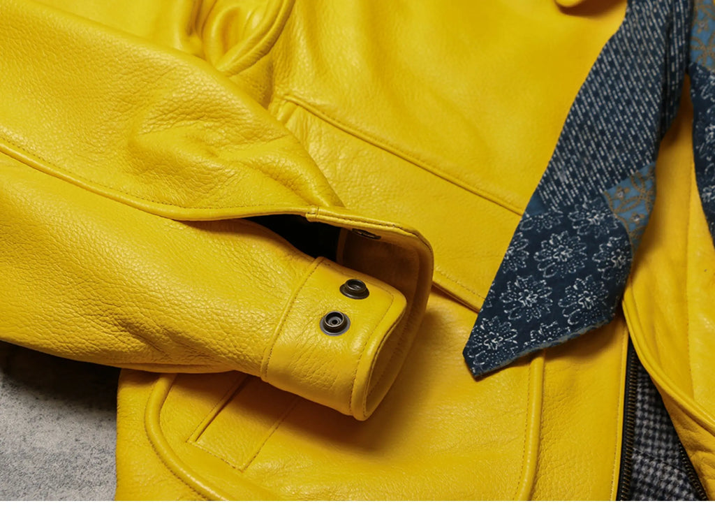 Veste Courte Simili Cuir Homme — Col Rabattu, Fermeture Éclair, Style Luxe | Mauroicardi 2025