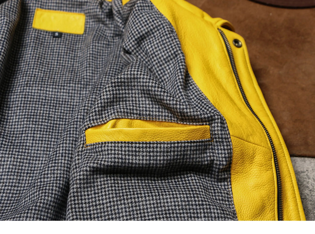 Veste Courte Simili Cuir Homme — Col Rabattu, Fermeture Éclair, Style Luxe | Mauroicardi 2025