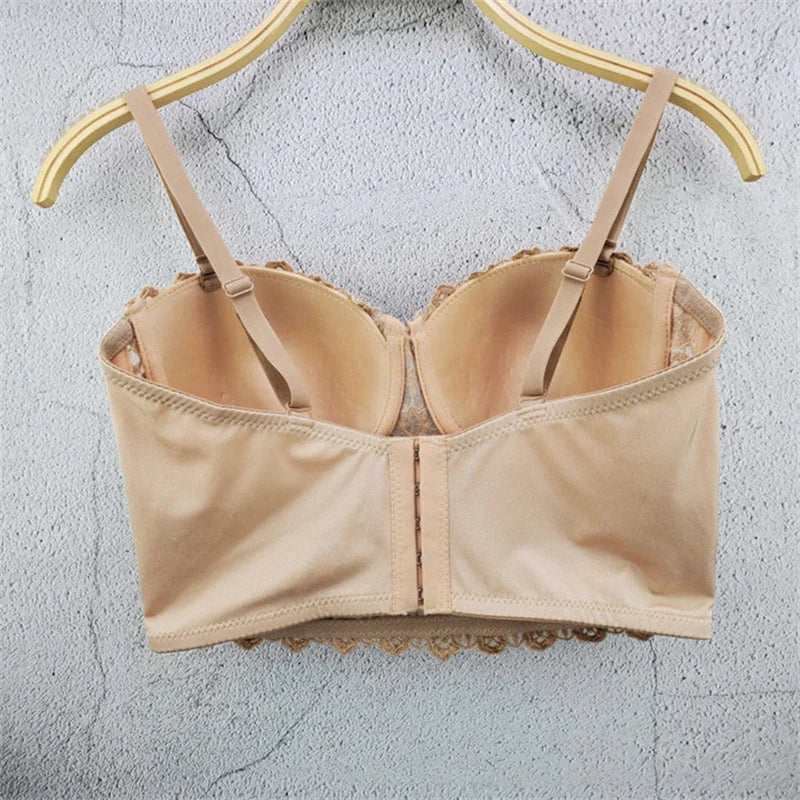 Top Corset Court Sexy Y2K Club Décor Perles — Camisole Shaper Été Visivane