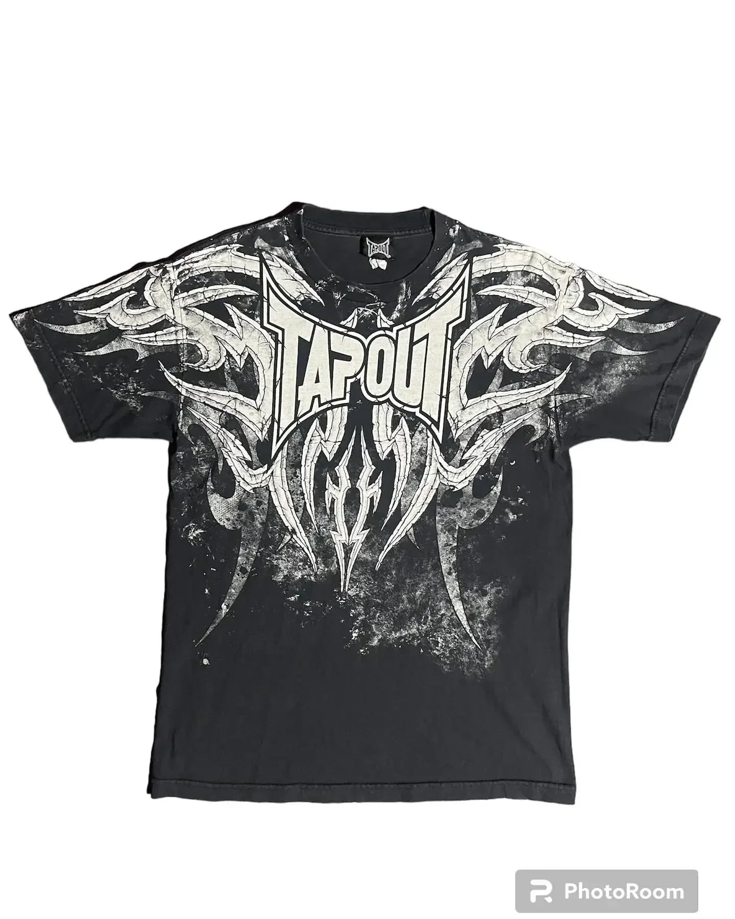 T-Shirt Y2K Tie Dye Gothique — Graffiti Hip Hop, Manches ¾, Oversize | BiggOrange