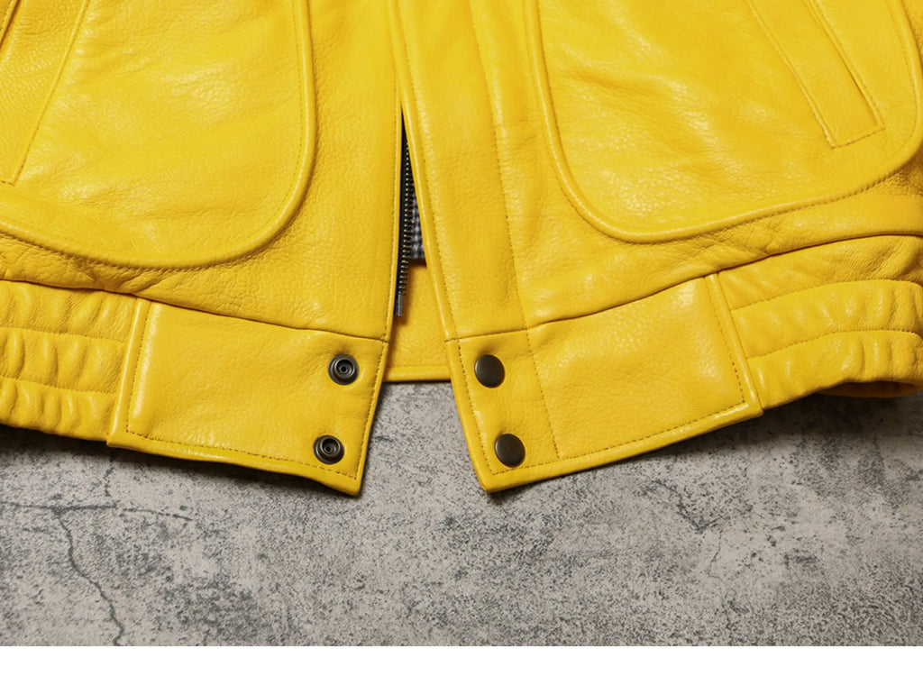 Veste Courte Simili Cuir Homme — Col Rabattu, Fermeture Éclair, Style Luxe | Mauroicardi 2025