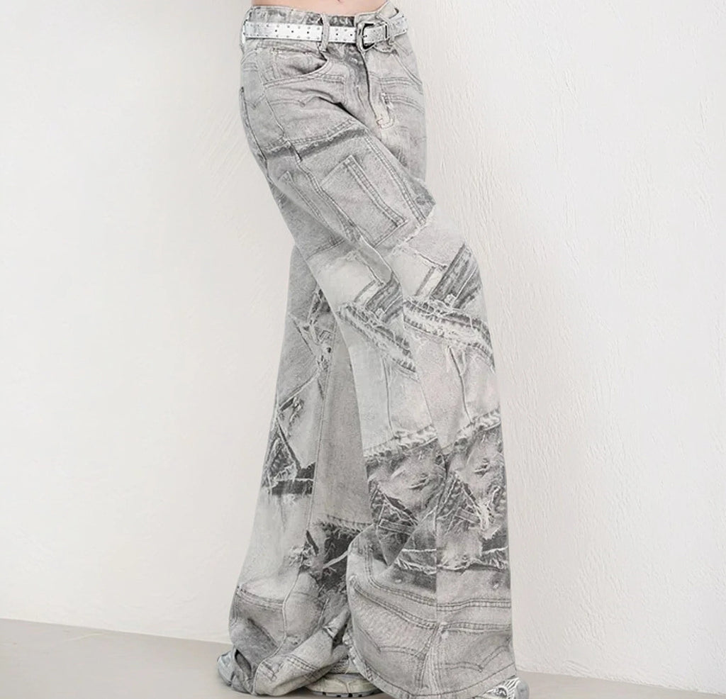 Jean Baggy Délavé Unisexe — Streetwear Hip Hop Vintage, Jambes Larges | CHIC
