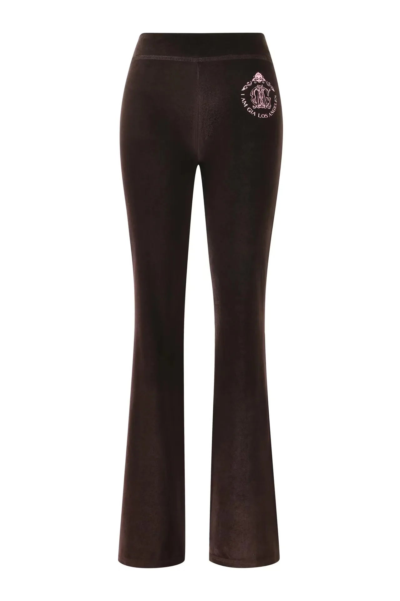 Nouvel ensemble minimaliste confortable GIA : veste à capuche zippée en velours et pantalon ample coupe slim en bleu