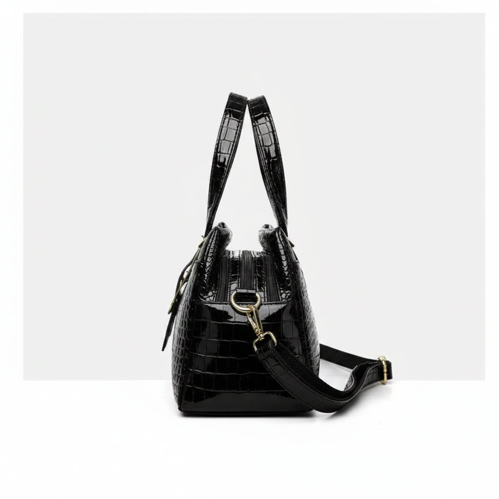 Sac Baguette Motif Crocodile Design Créatif — Bandoulière Luxe Collection 2026